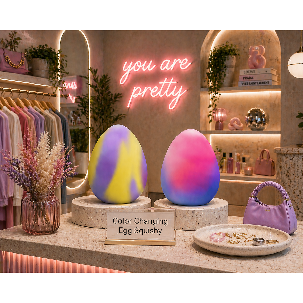 Ready to ship | Color Changing Egg Squishys