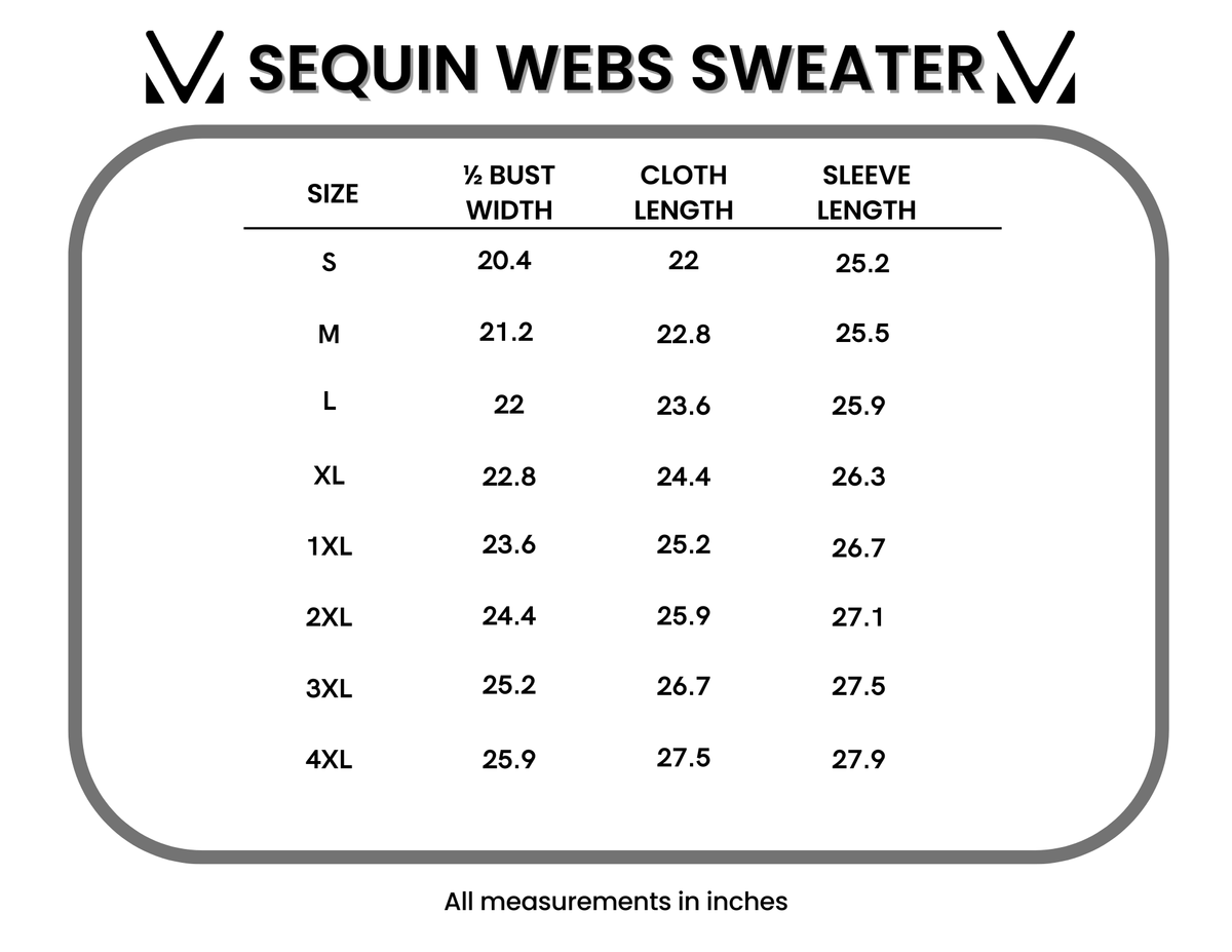 IN STOCK Sequin Webs Sweater FINAL SALE