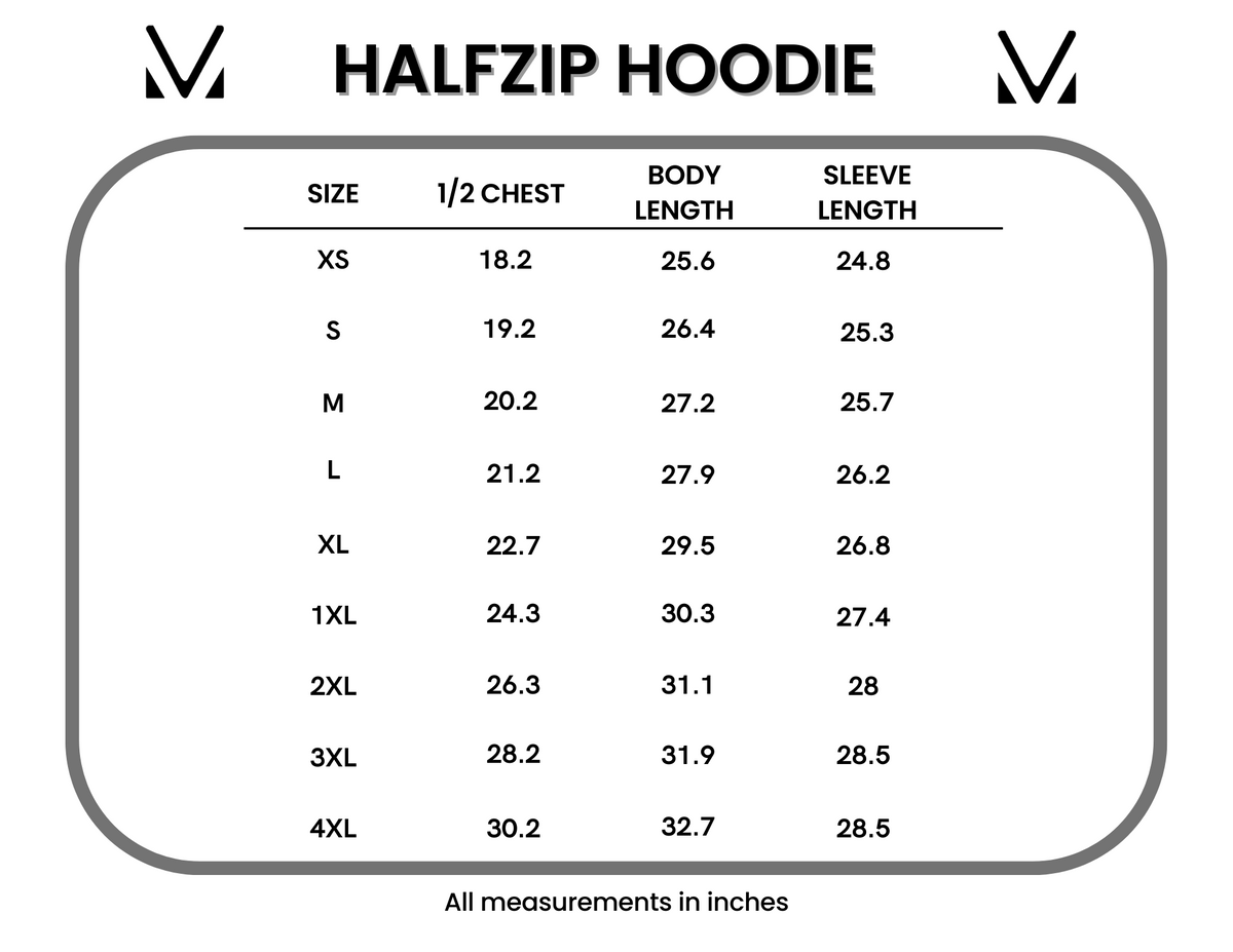 IN STOCK HalfZip Hoodie - Wildflower Meadow