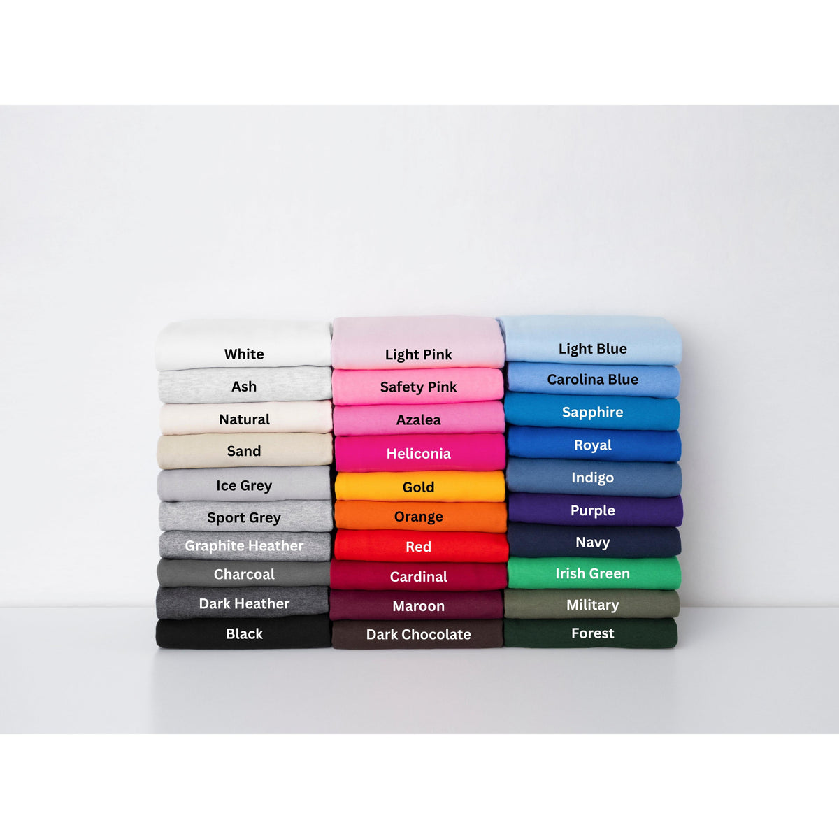 Crewneck T-Shirts - Multiple Colors