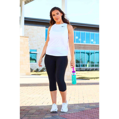 PreOrder | The Cassandra - Black CAPRI with POCKETS Luxe Leggings by Julia Rose®