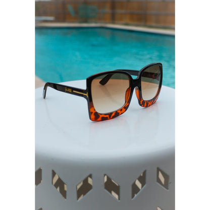 Ready to Ship |  Megan Oversized Gradient Sunglasses