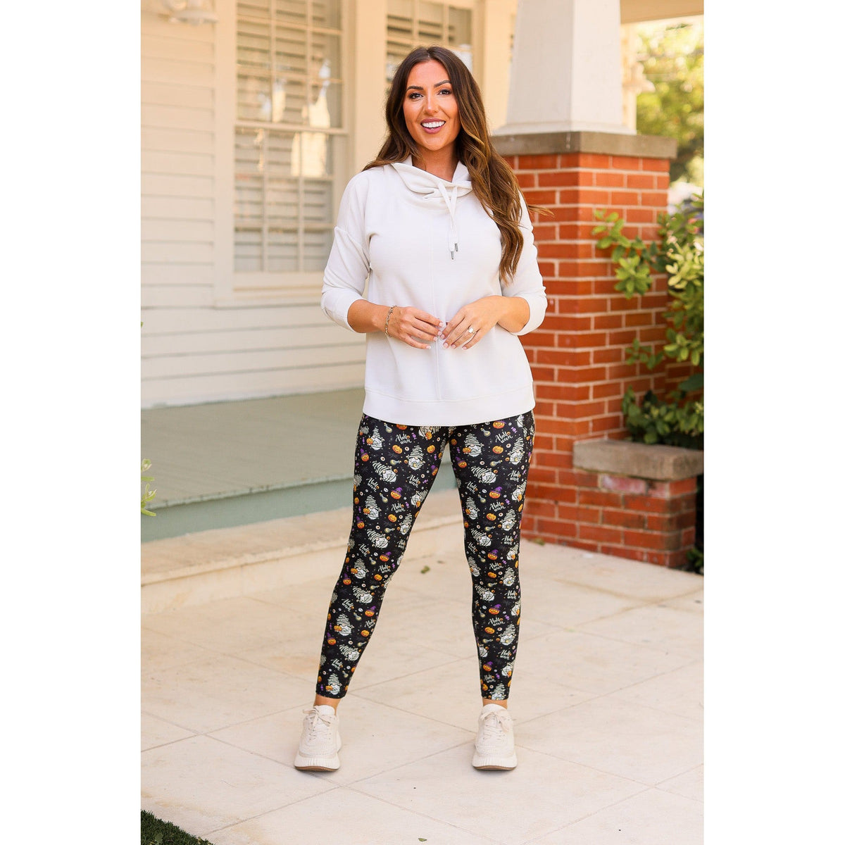 Ready to Ship  | Halloween Gnomes Full Length Leggings