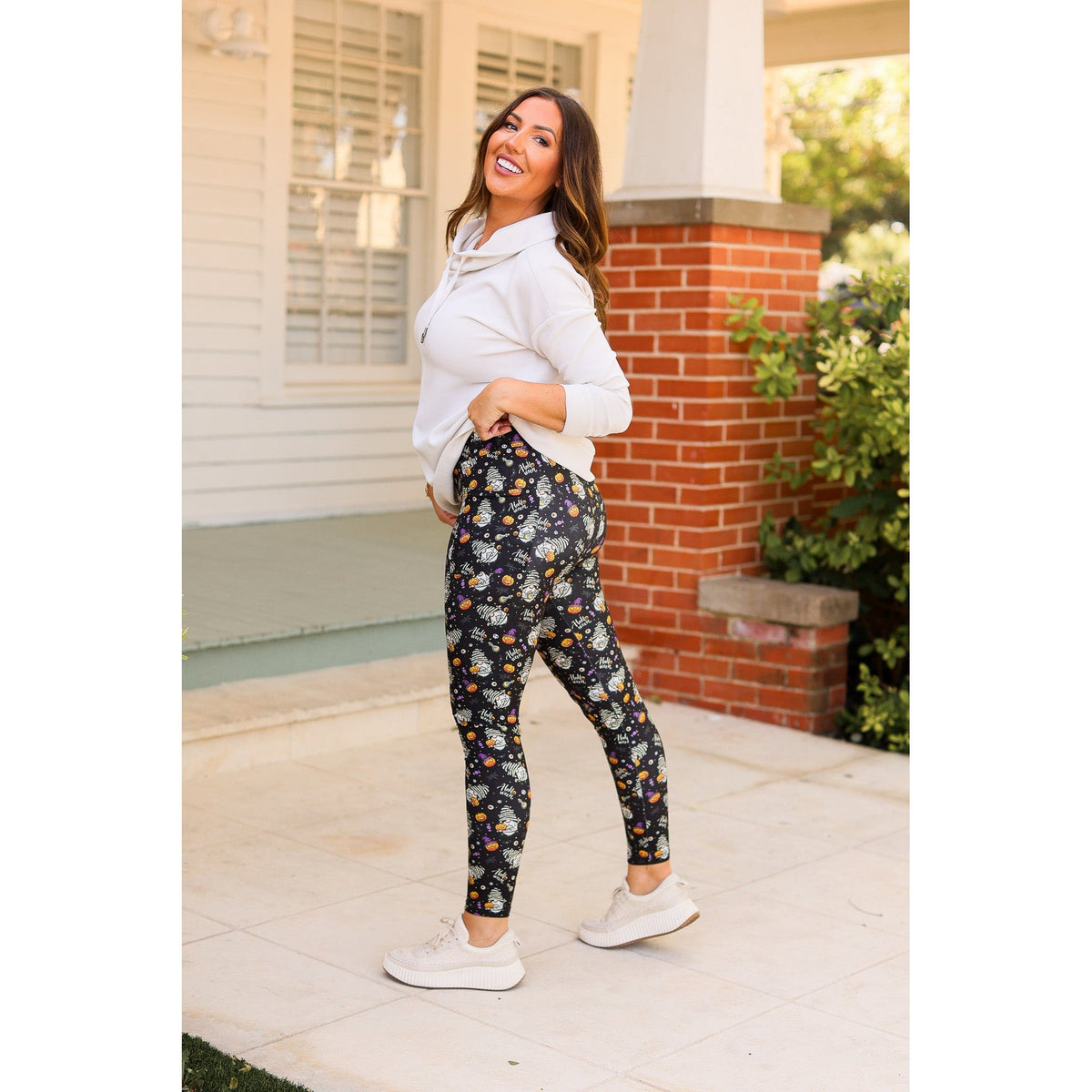 Ready to Ship  | Halloween Gnomes Full Length Leggings