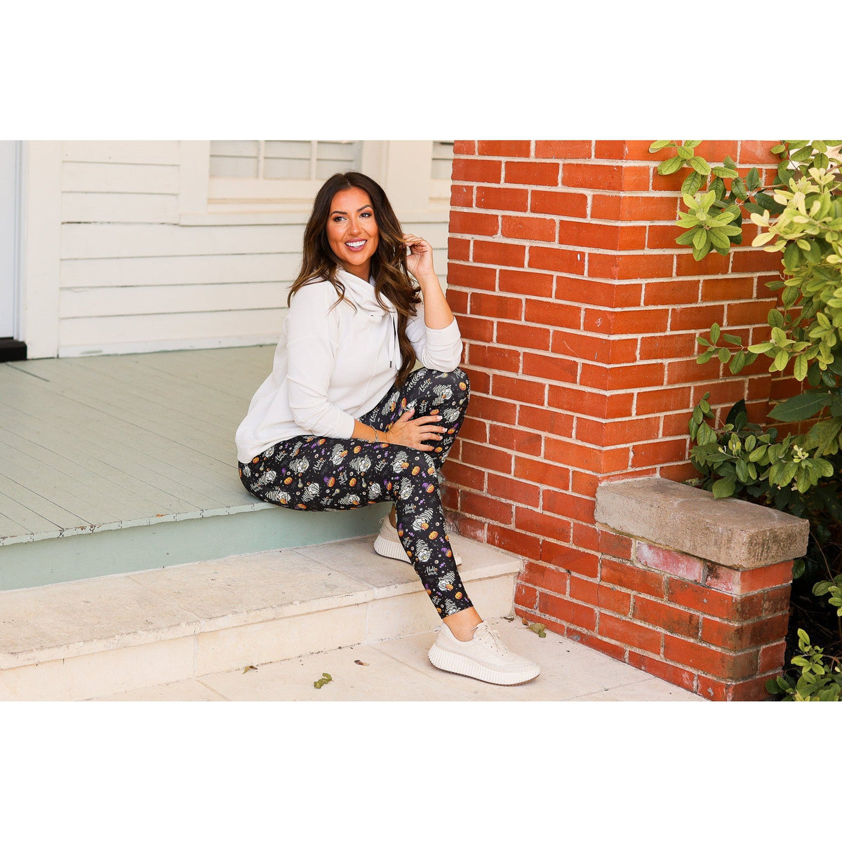 Ready to Ship  | Halloween Gnomes Full Length Leggings