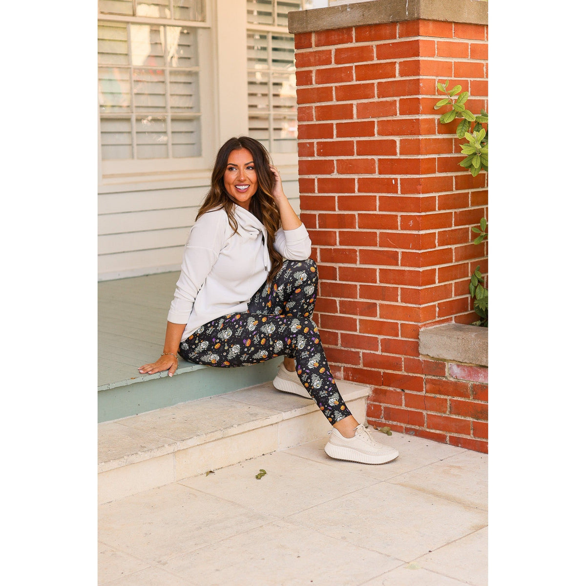Ready to Ship  | Halloween Gnomes Full Length Leggings