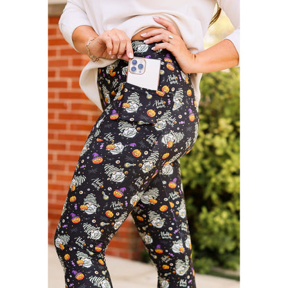 Ready to Ship  | Halloween Gnomes Full Length Leggings