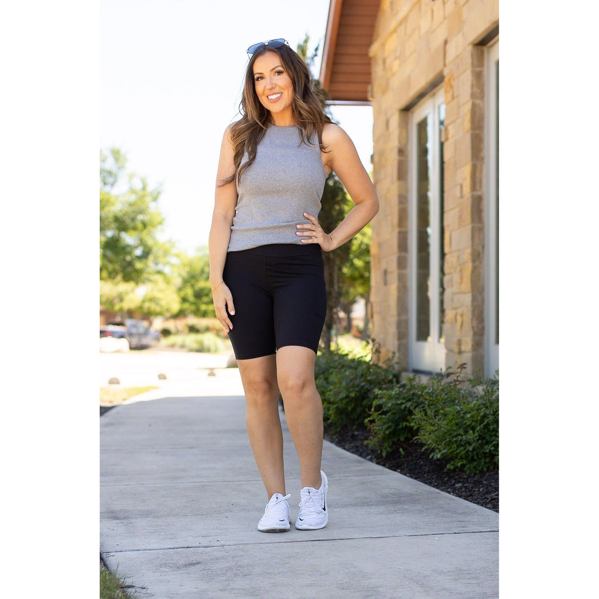 PreOrder | The Bree - Black  BIKER SHORTS R3  - Luxe Leggings by Julia Rose®