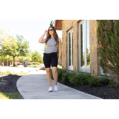 PreOrder | The Bree - Black  BIKER SHORTS R2  - Luxe Leggings by Julia Rose®