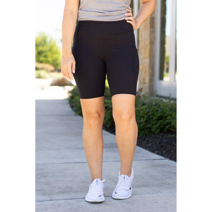 PreOrder | The Bree - Black  BIKER SHORTS R3  - Luxe Leggings by Julia Rose®