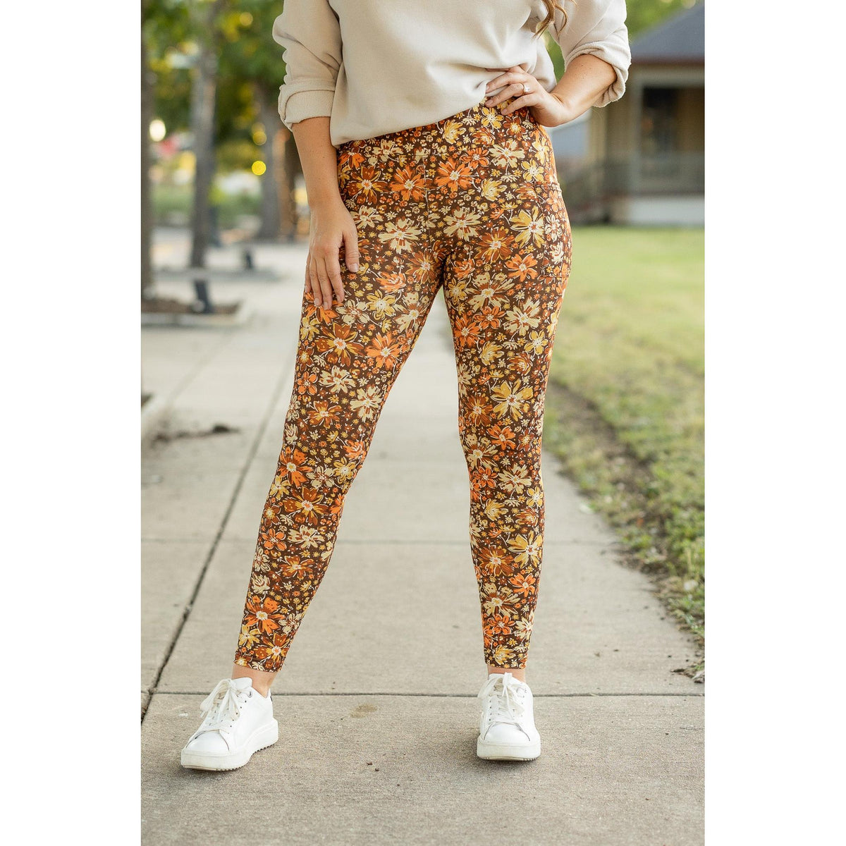 Ready to Ship  |  The Autumn - Fall Leaves Leggings