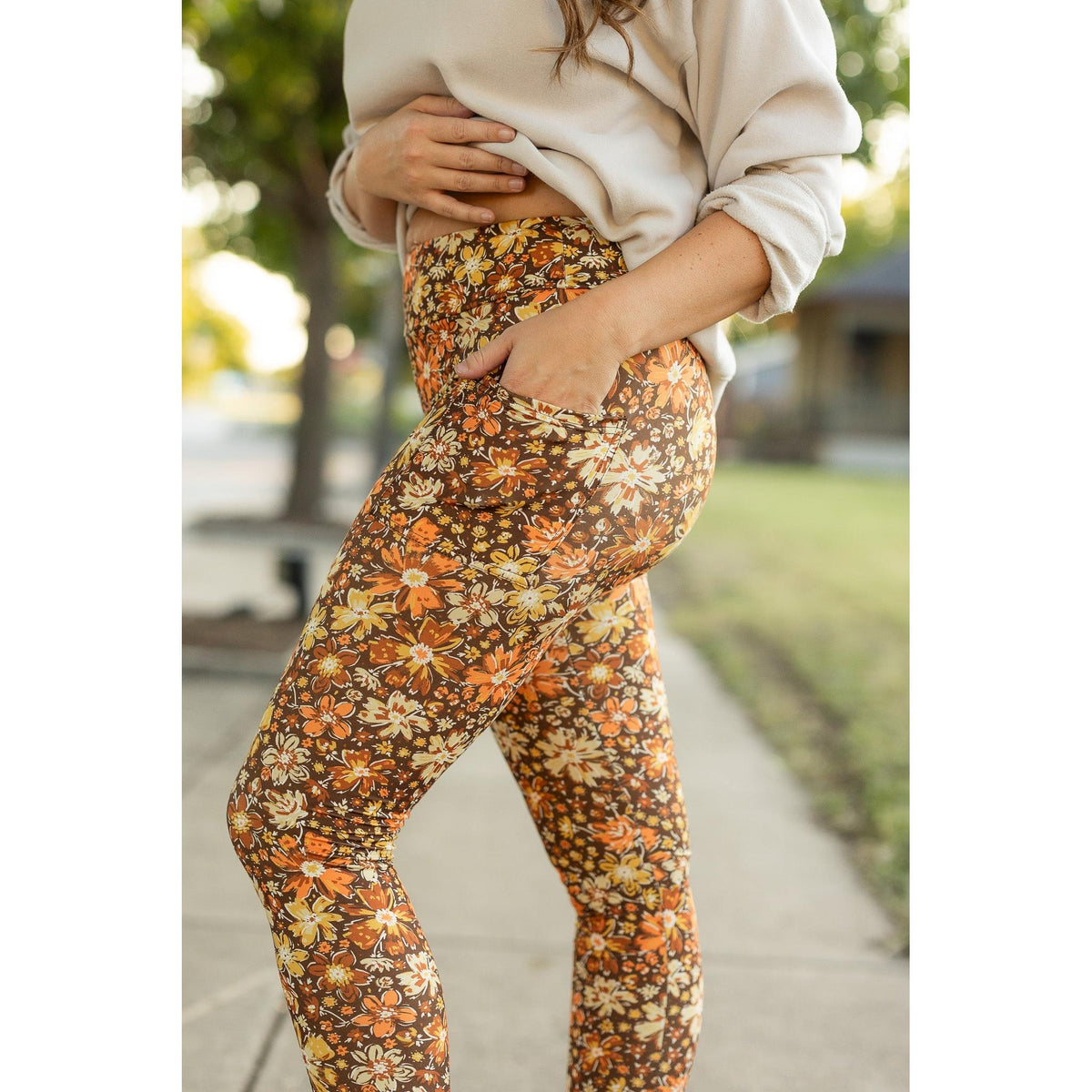 Ready to Ship  |  The Autumn - Fall Leaves Leggings