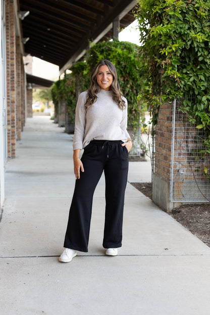 Ready to Ship | The Jenna - Comfy Wide Leg Fleece pants*