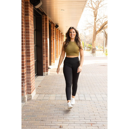 The Adriana - Tummy Control Full Length Leggings with Pockets - Round 2- Luxe Leggings by Julia Rose®