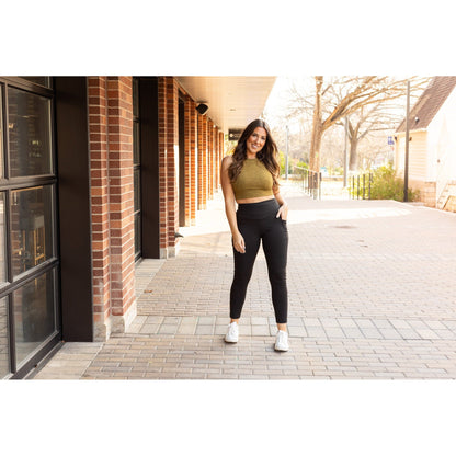 The Adriana - Tummy Control Full Length Leggings with Pockets - Round 2- Luxe Leggings by Julia Rose®