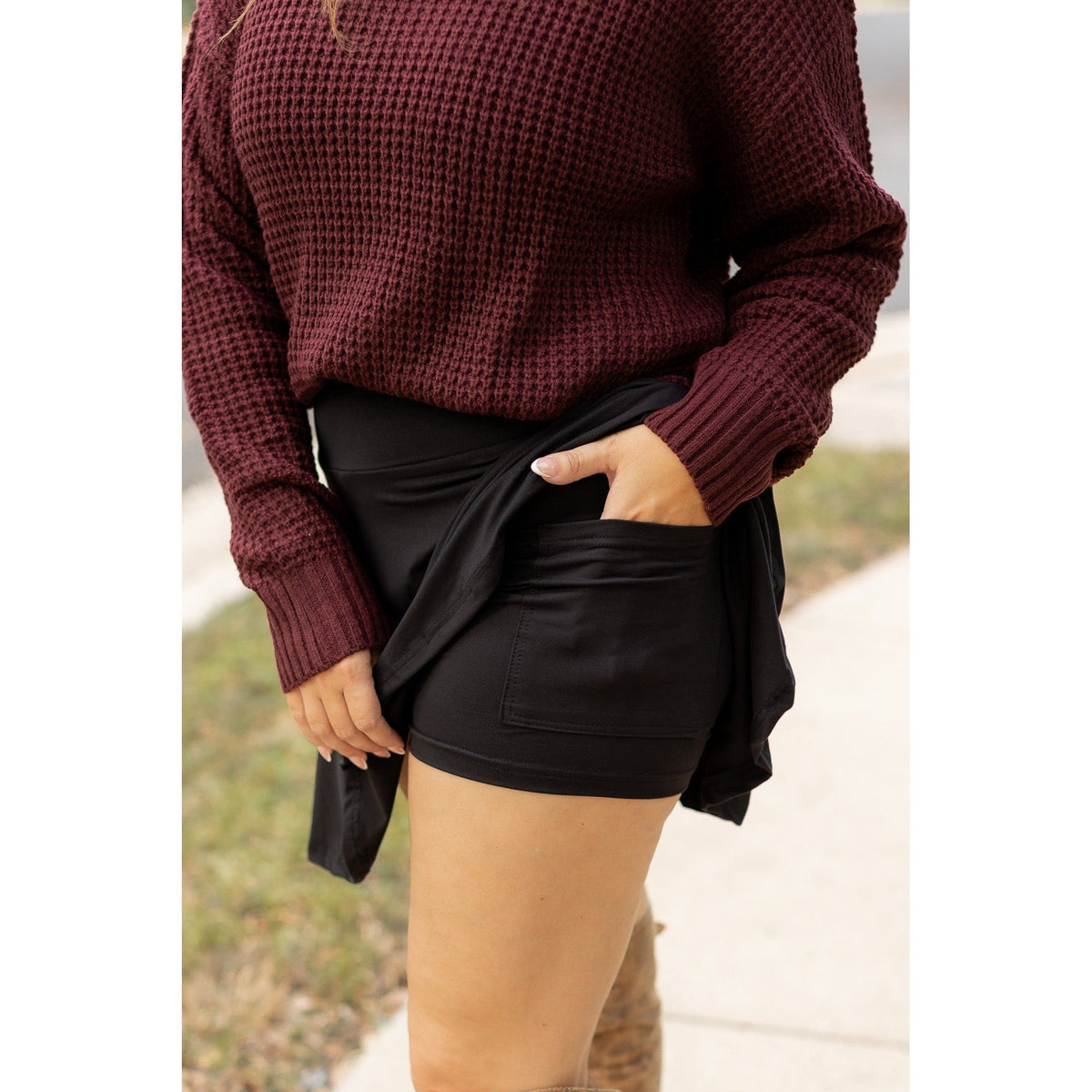 PreOrder | The Brielle Black Skort - Round 9
