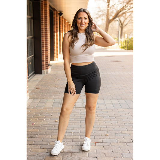 Julia Rose The Callie tummy control 5-inch biker shorts high-waisted women’s shorts