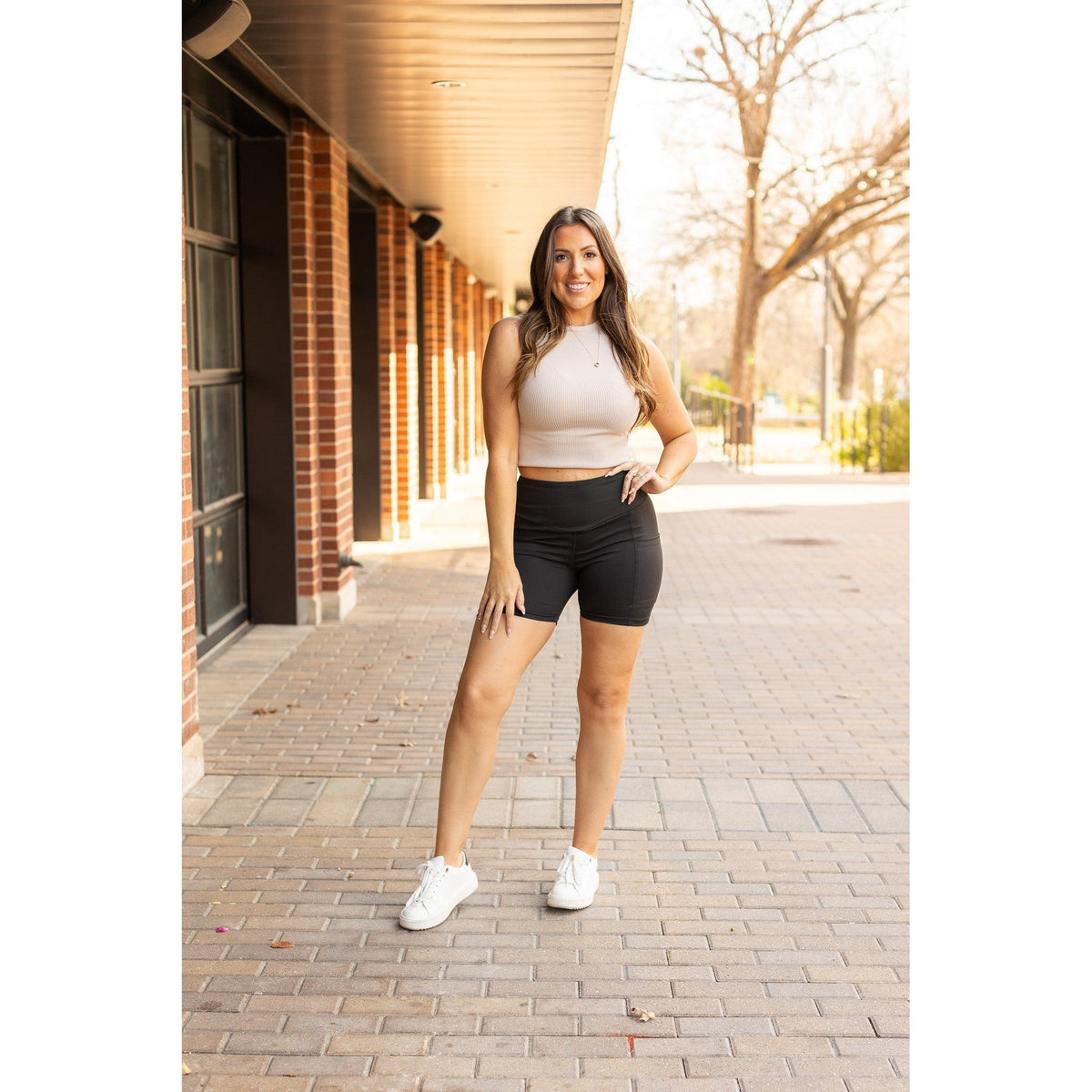 Julia Rose The Callie tummy control 5-inch biker shorts high-waisted women’s shorts