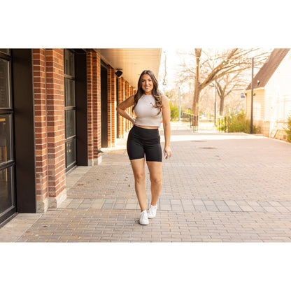 Julia Rose The Callie tummy control 5-inch biker shorts high-waisted women’s shorts