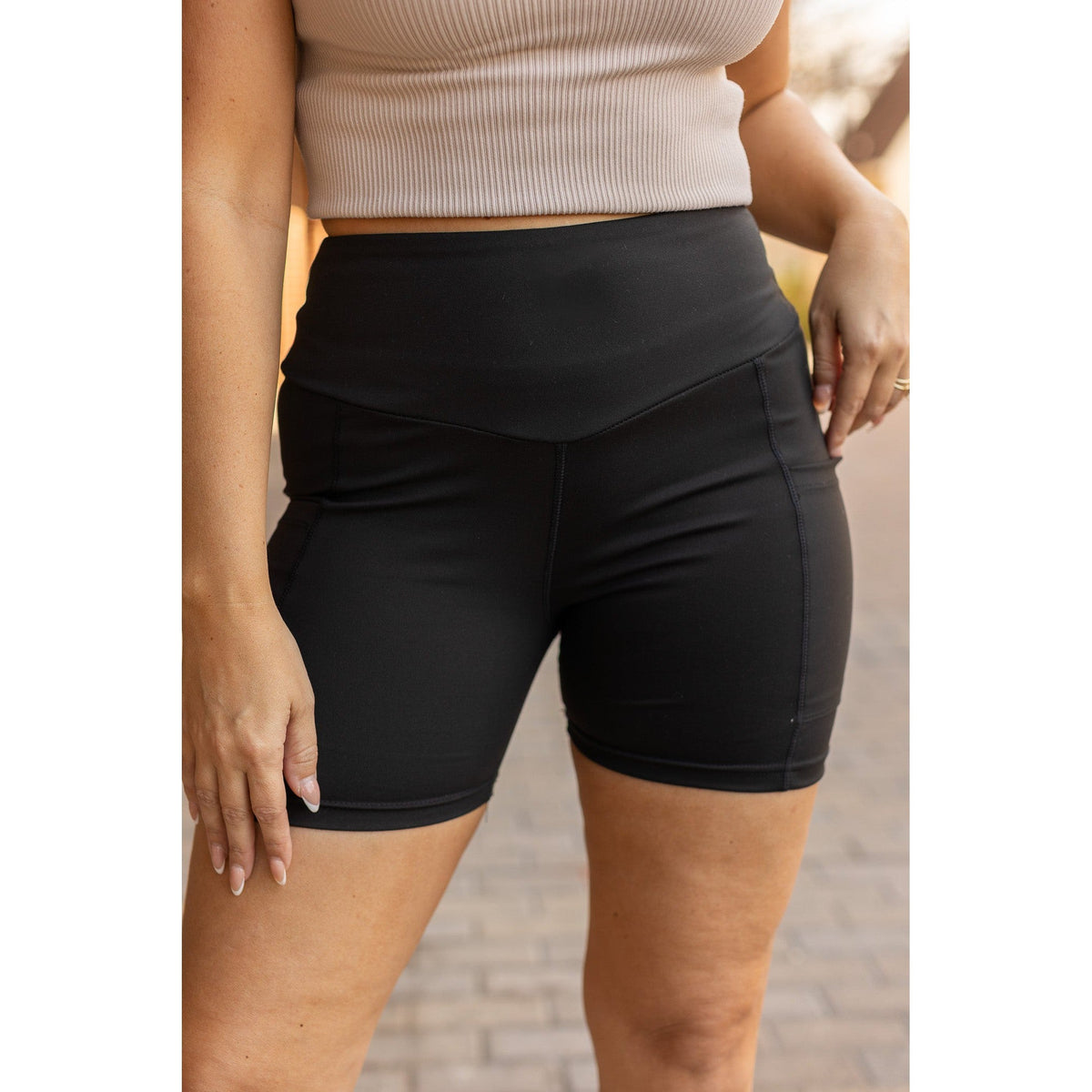 Julia Rose The Callie tummy control 5-inch biker shorts high-waisted women’s shorts