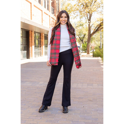 Ready to Ship | The Vanessa - 30” - Black Bootcut Leggings R3