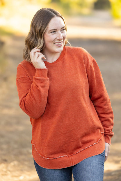 IN STOCK Vintage Wash Pullover - Rust - Large