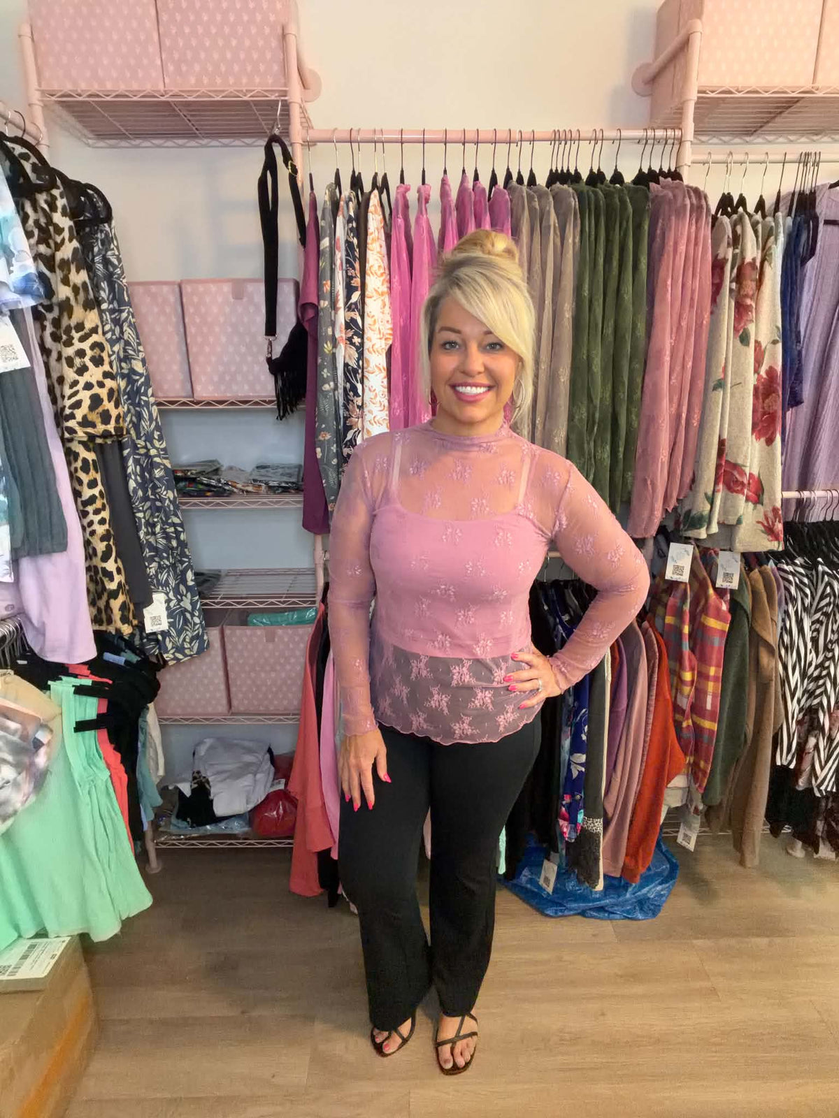 Zenana Lace Layering Top
