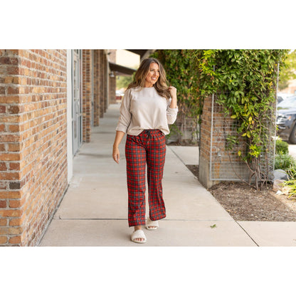 Julia Rose Noelle Plaid Pajama Pants with pockets and drawstring waist
Buttery soft plaid pajama pants for women by Julia Rose”