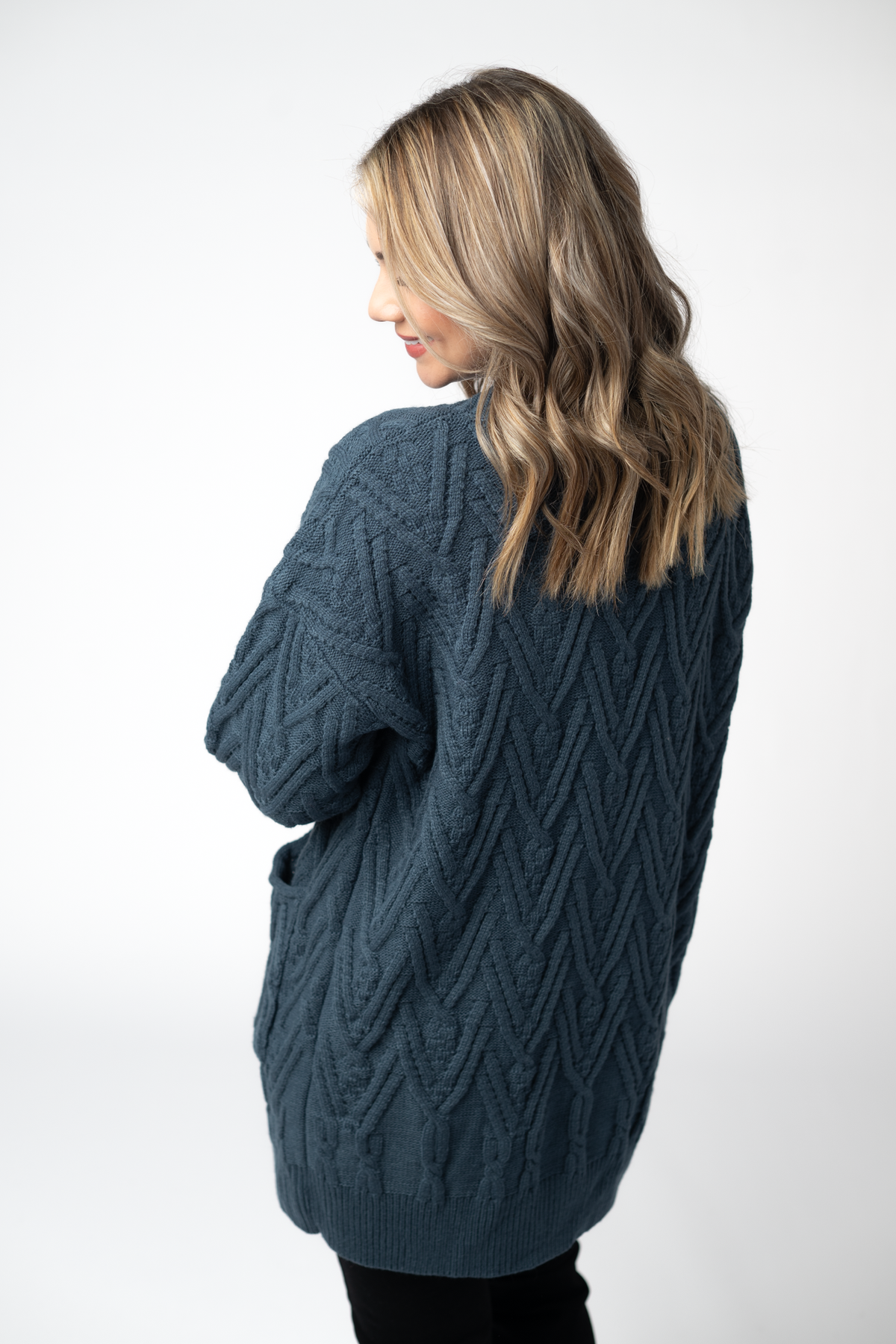 IN STOCK Brooks Button Sweater Cardigan - Navy FINAL SALE
