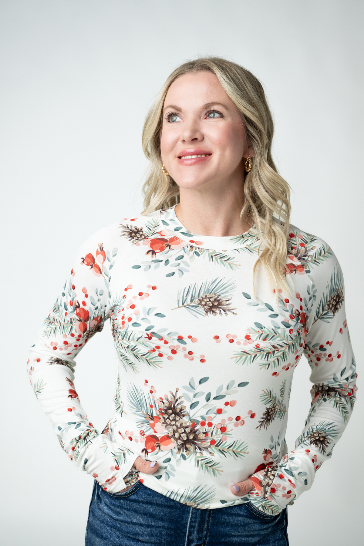 IN STOCK Blair Long Sleeve Top - Pineberry