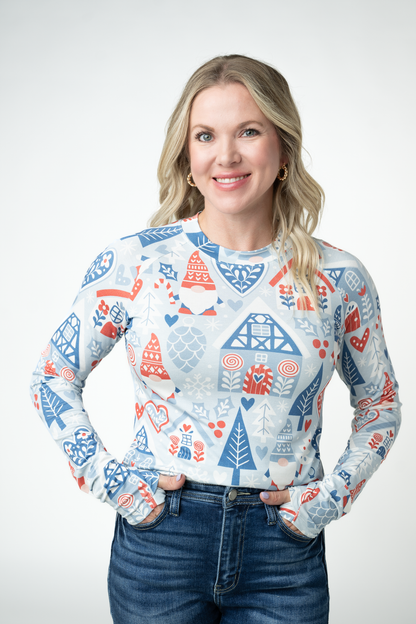 IN STOCK Blair Long Sleeve Top - Winter Gnome