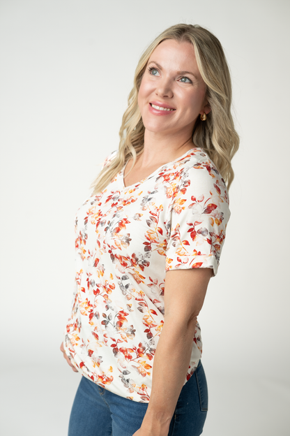 IN STOCK Sophie Top - Autumn Watercolor