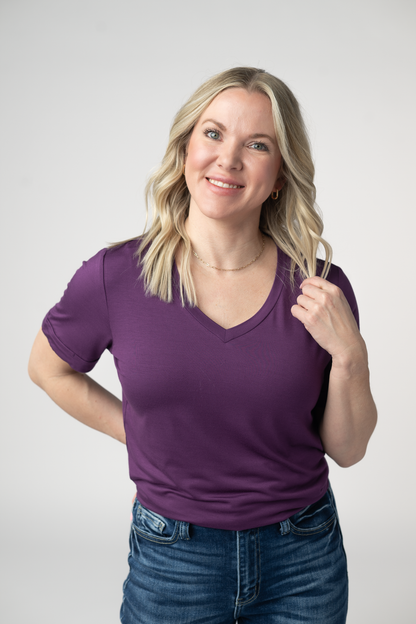 IN STOCK Sophie Top - Purple FINAL SALE