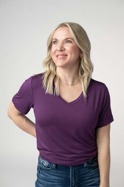 IN STOCK Sophie Top - Purple FINAL SALE