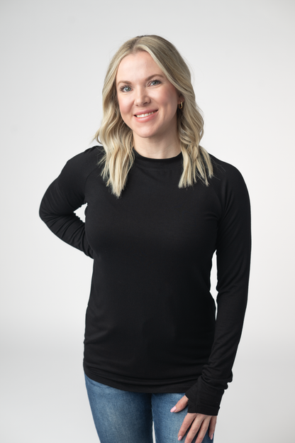 IN STOCK Blair Long Sleeve Top - Black