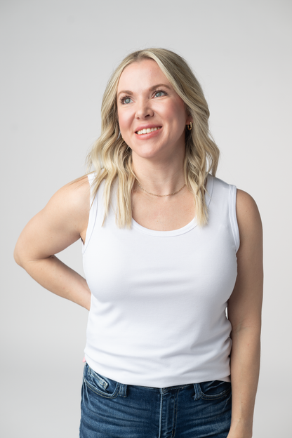 IN STOCK Ava Tank- White