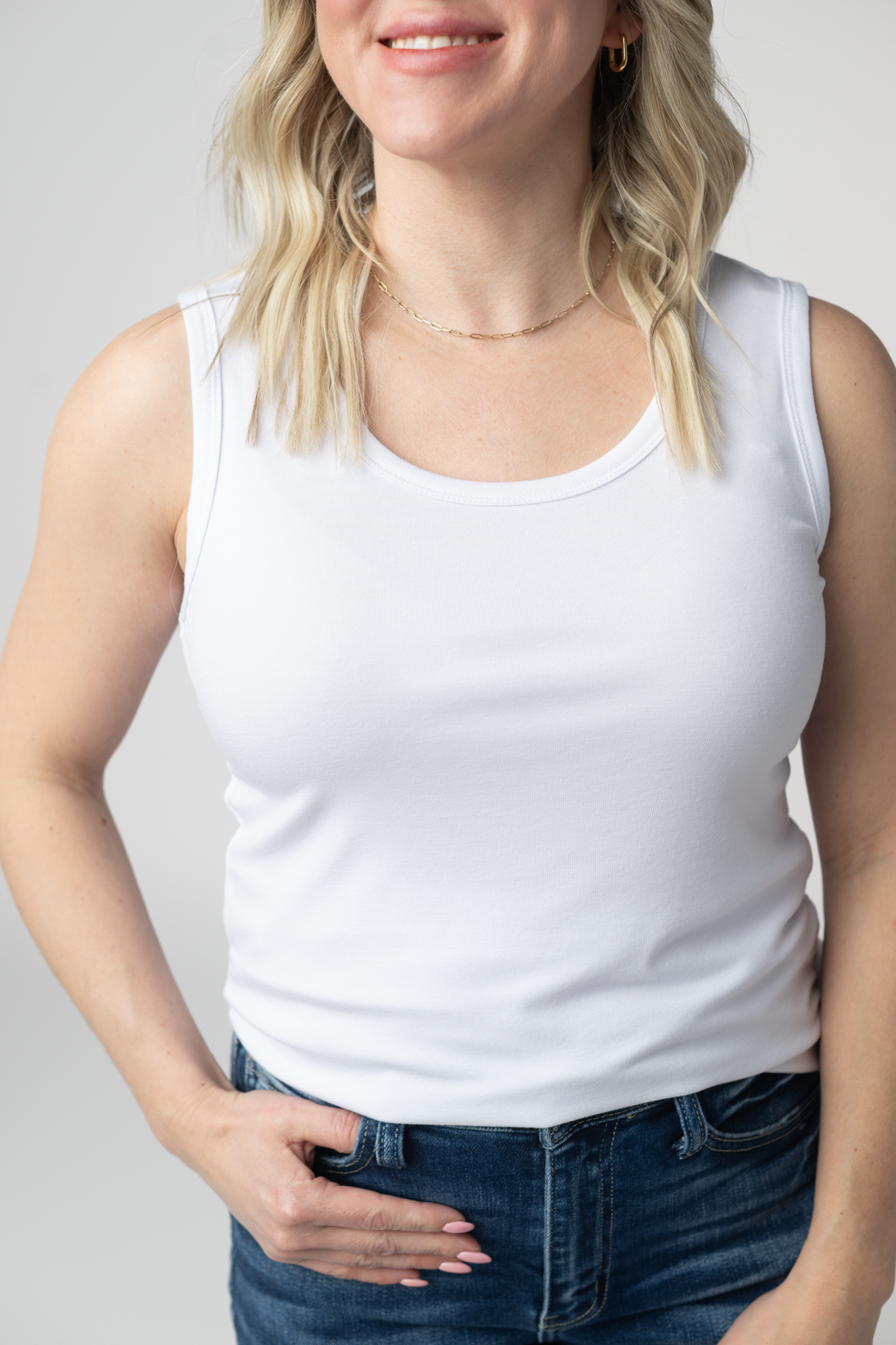 IN STOCK Ava Tank- White