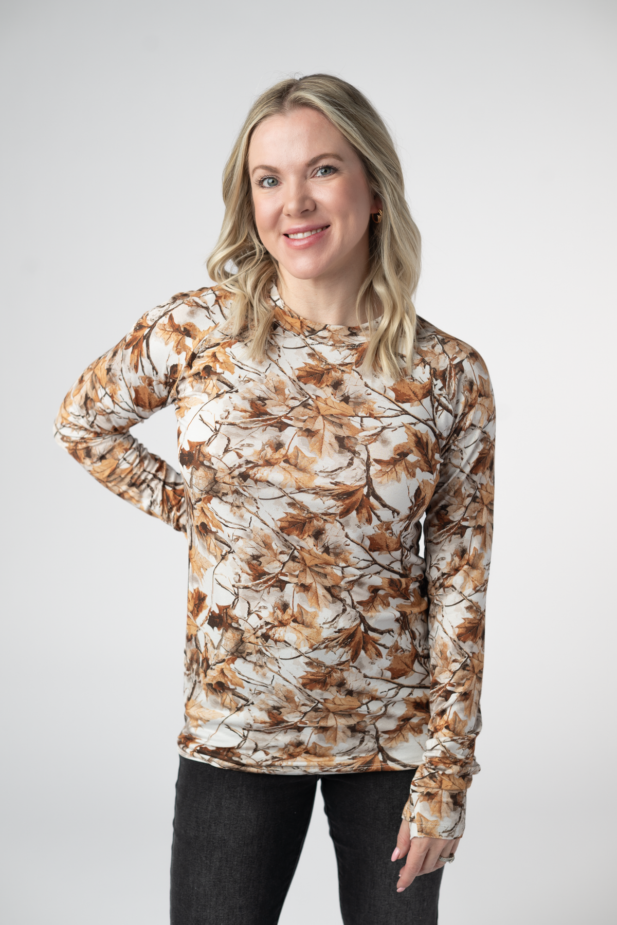 IN STOCK Blair Long Sleeve Top - Woodsy Camo