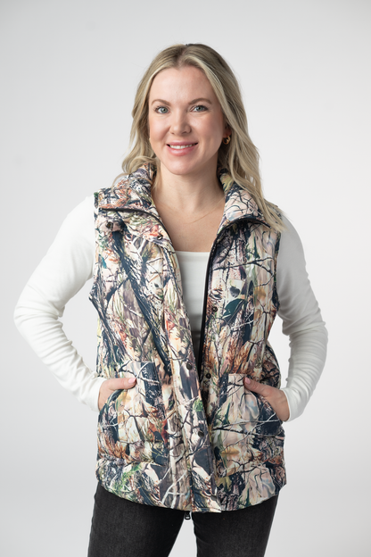 IN STOCK Remy Zip Up Vest - Dark Camo FINAL SALE