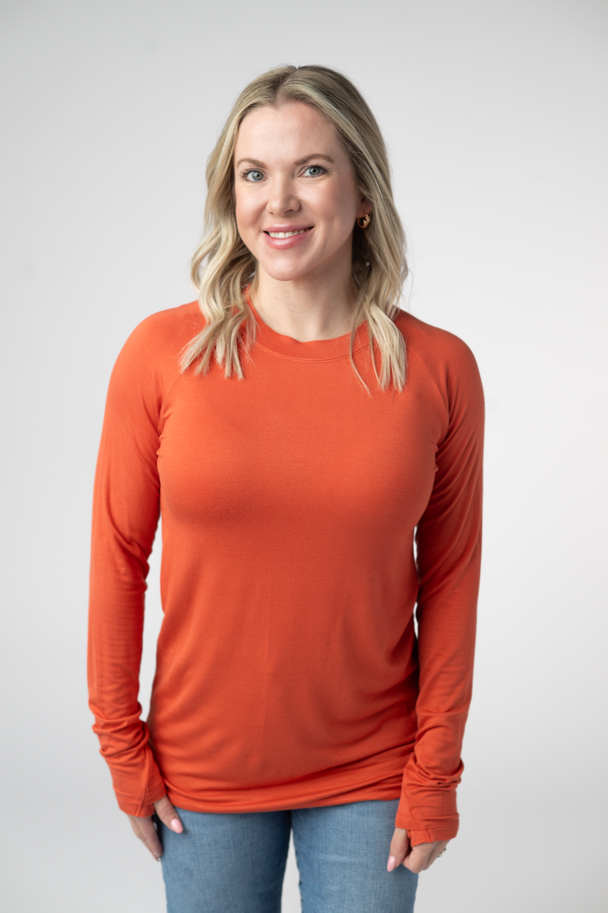 IN STOCK Blair Long Sleeve Top - Pumpkin FINAL SALE