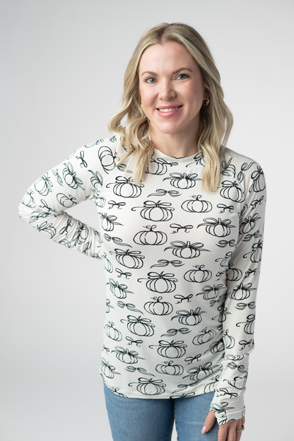 IN STOCK Blair Long Sleeve Top - Classic Pumpkins FINAL SALE