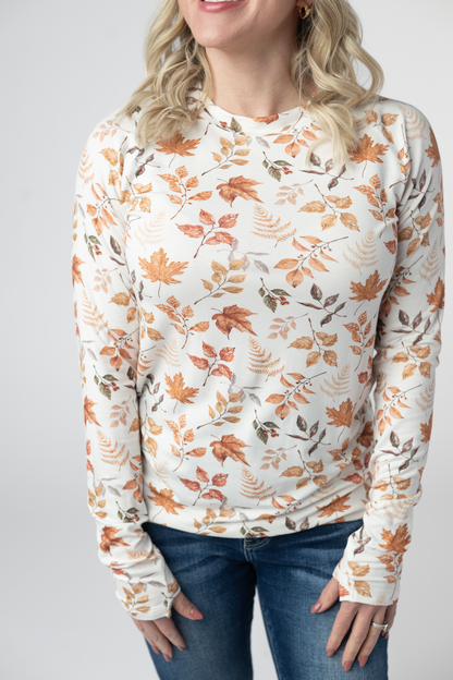 IN STOCK Blair Long Sleeve Top - Harvest Leaves FINAL SALE