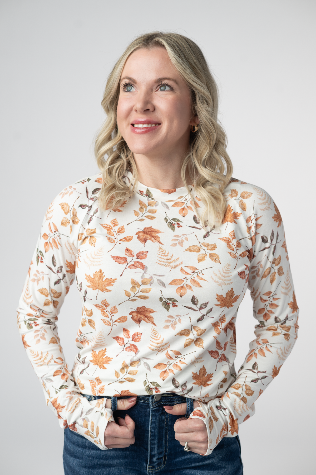 IN STOCK Blair Long Sleeve Top - Harvest Leaves FINAL SALE