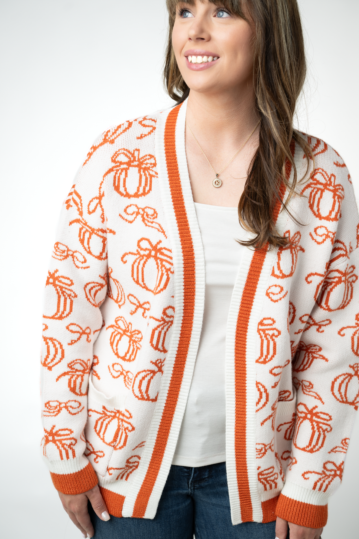 IN STOCK Pumpkins Pocket Cardigan FINAL SALE