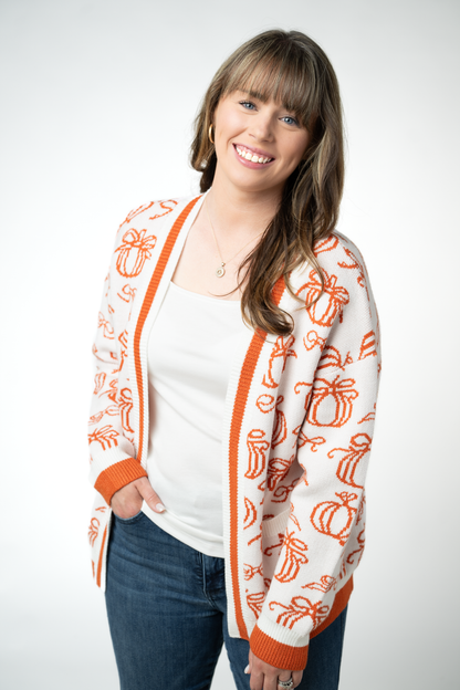 IN STOCK Pumpkins Pocket Cardigan FINAL SALE