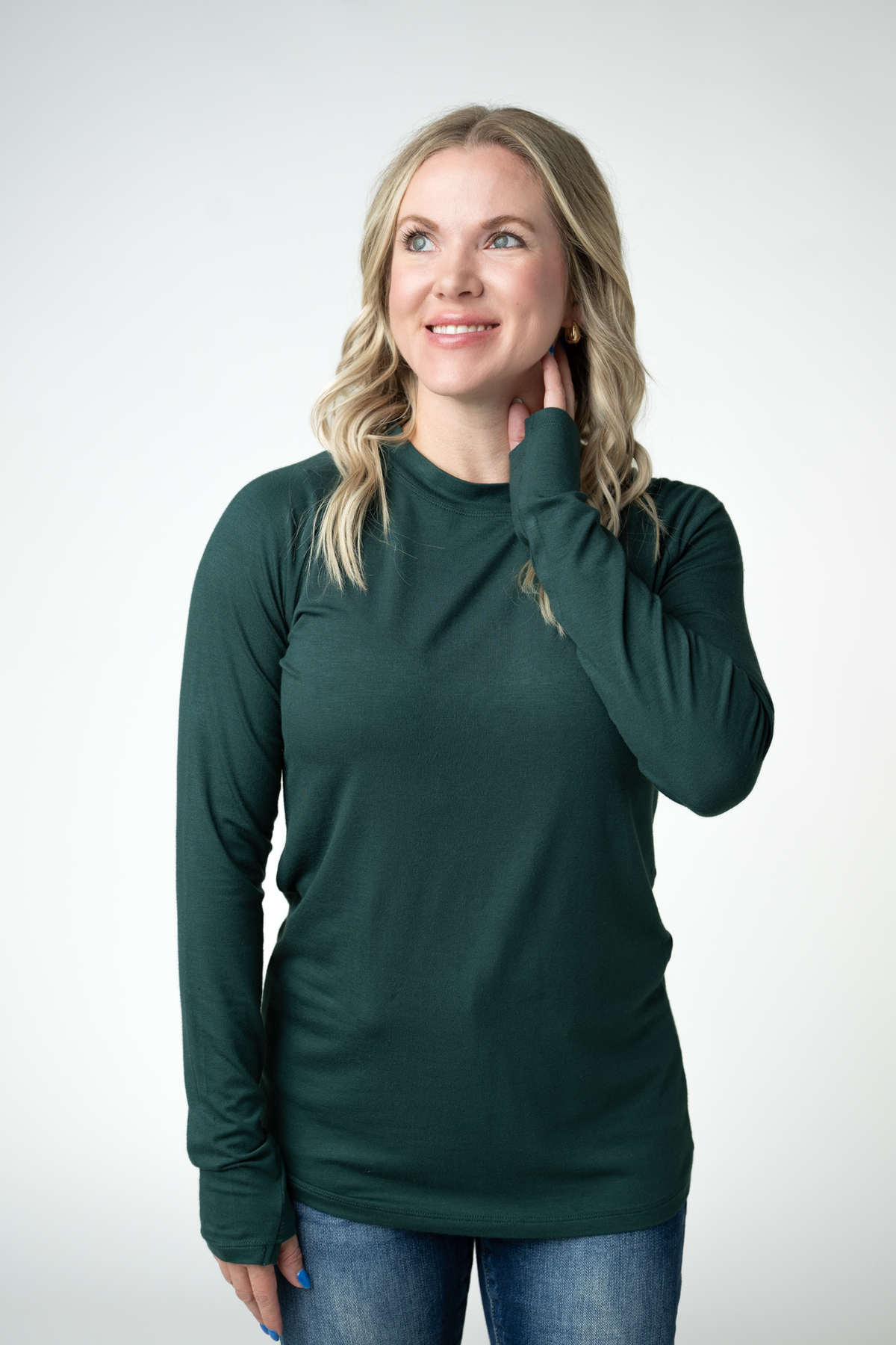 IN STOCK Blair Long Sleeve Top - Pineberry