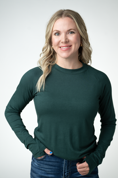 IN STOCK Blair Long Sleeve Top - Pineberry