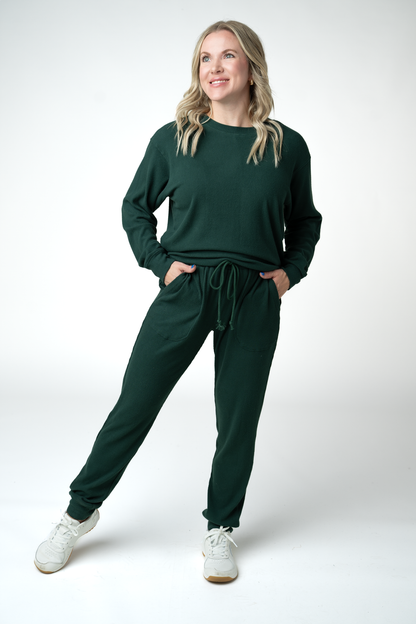 IN STOCK Corrine Joggers - Evergreen
