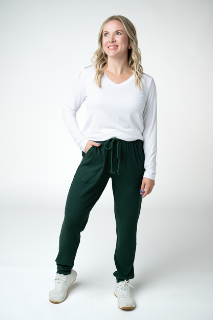 IN STOCK Corrine Joggers - Evergreen
