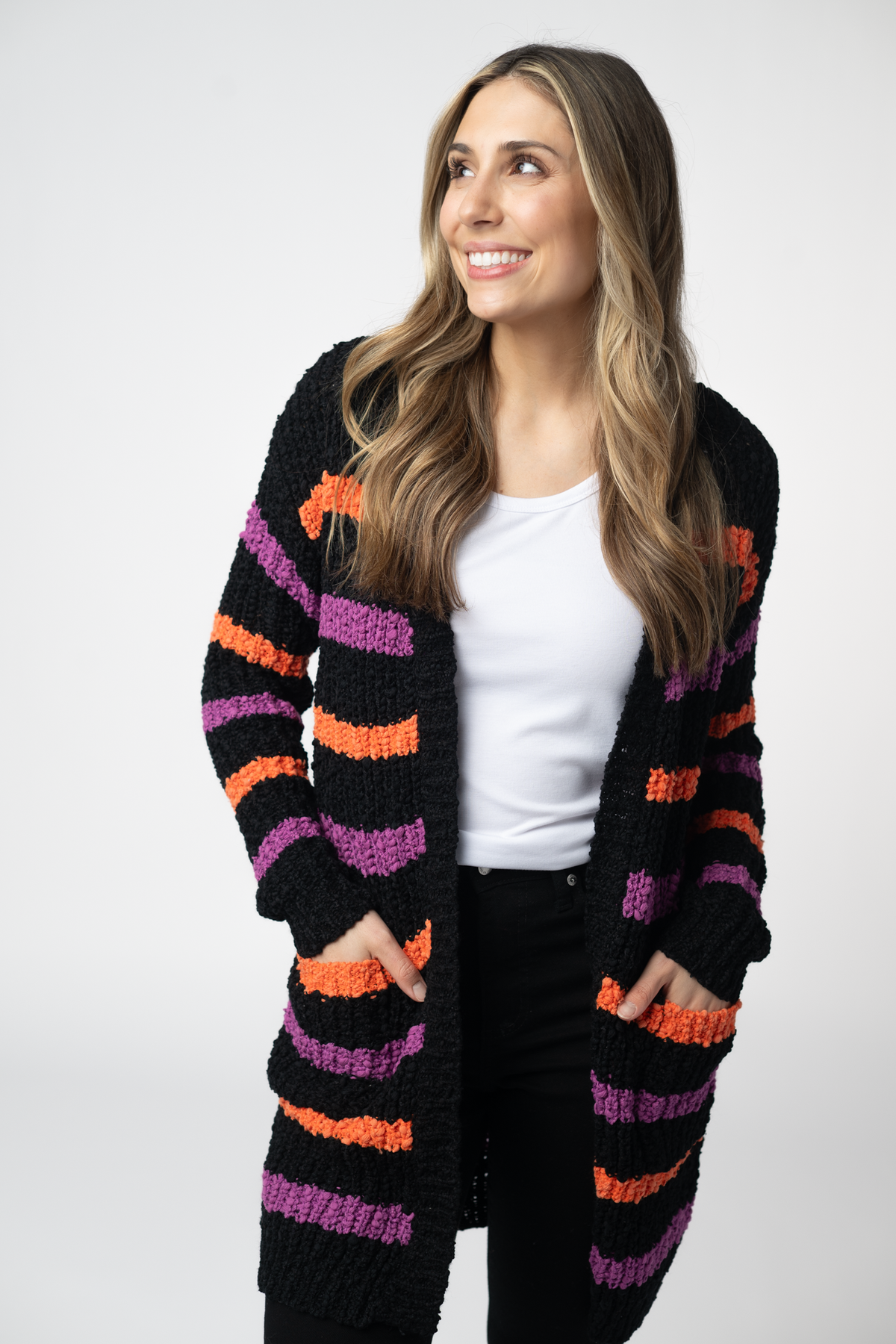 IN STOCK Halloween Striped Cardigan FINAL SALE